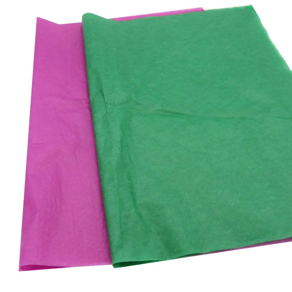 
two sides gold metallic foil yellow golden ink color tissue silk paper for cosmetic packing 