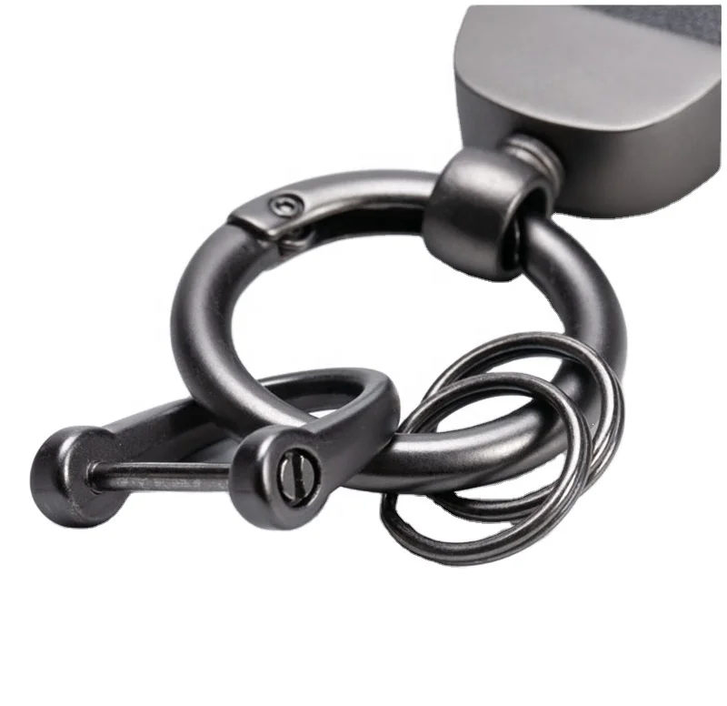 TANAI 2024 Custom Logo Metal Car Key Tag Leather Chain Key Ring Keyring Pu Leather Keychains luxury key chain