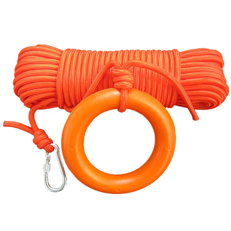 Hot sell 1974 SOLASWater lifebuoy reflective rope water safety rescue rope swimming buoy floating rope