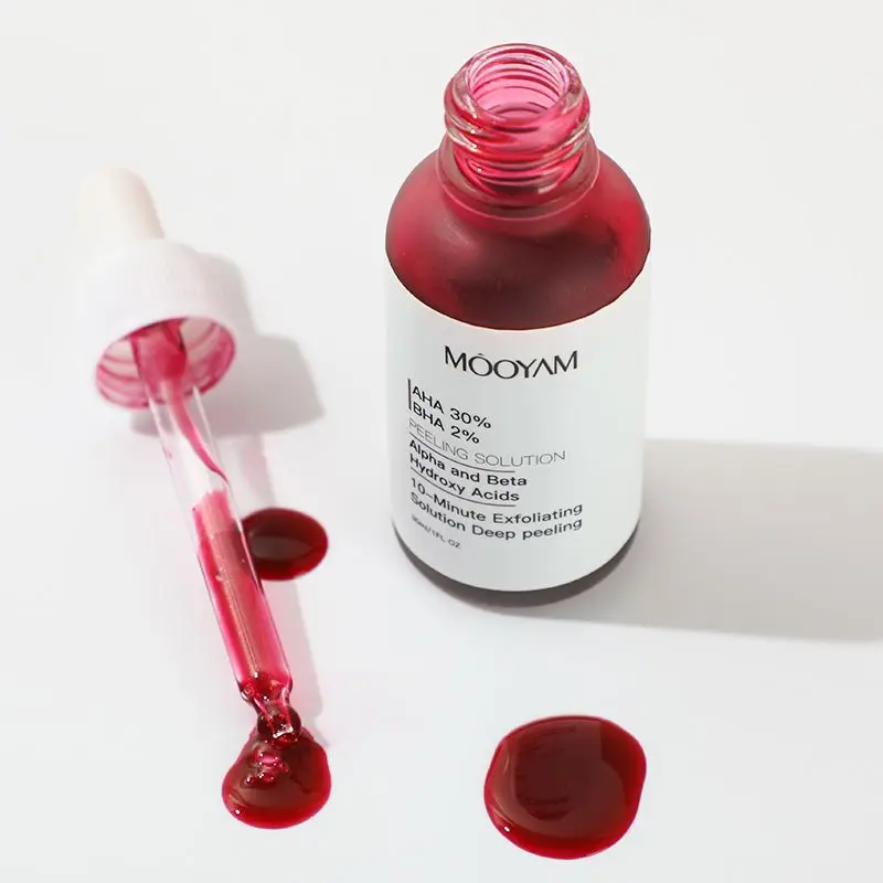 AHA 30% BHA 2% Serum Skin Care Exfoliator 30ml Acne Face Serum Solution Facial AHA Serum