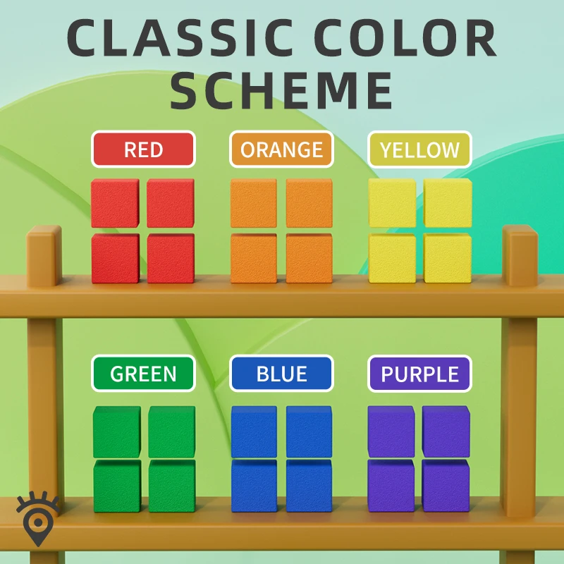 Huiye DIY Sticky Block Safety Soft EVA Building Blocks Toys Classic Imagination Colorful Cube Early Educational Toy For Toddlers