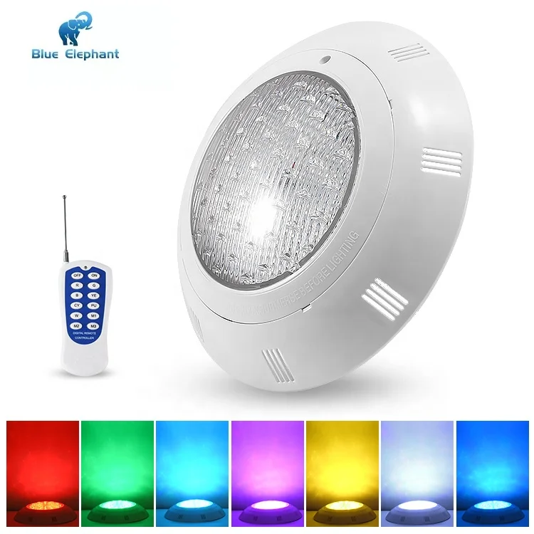 ABS 12V Under Water Swim Pool Lamp Ip68 Waterproof Underwater Multi-Color Rgb Control Led Pool Lights