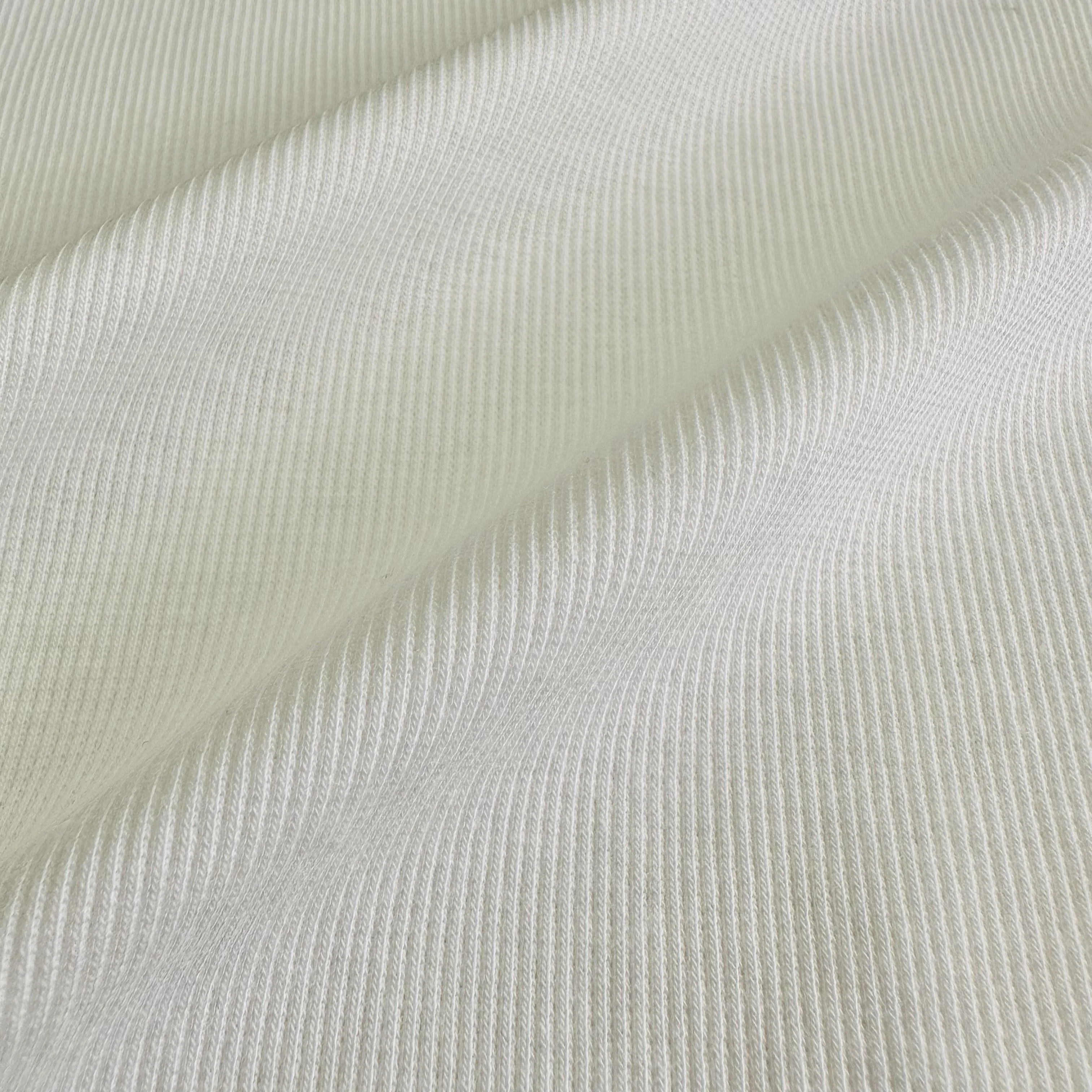 250gsm spandex cotton viscose ribbed fabric CR rayon cotton knit stretch 2x2 rib fabric for winter garment and dress