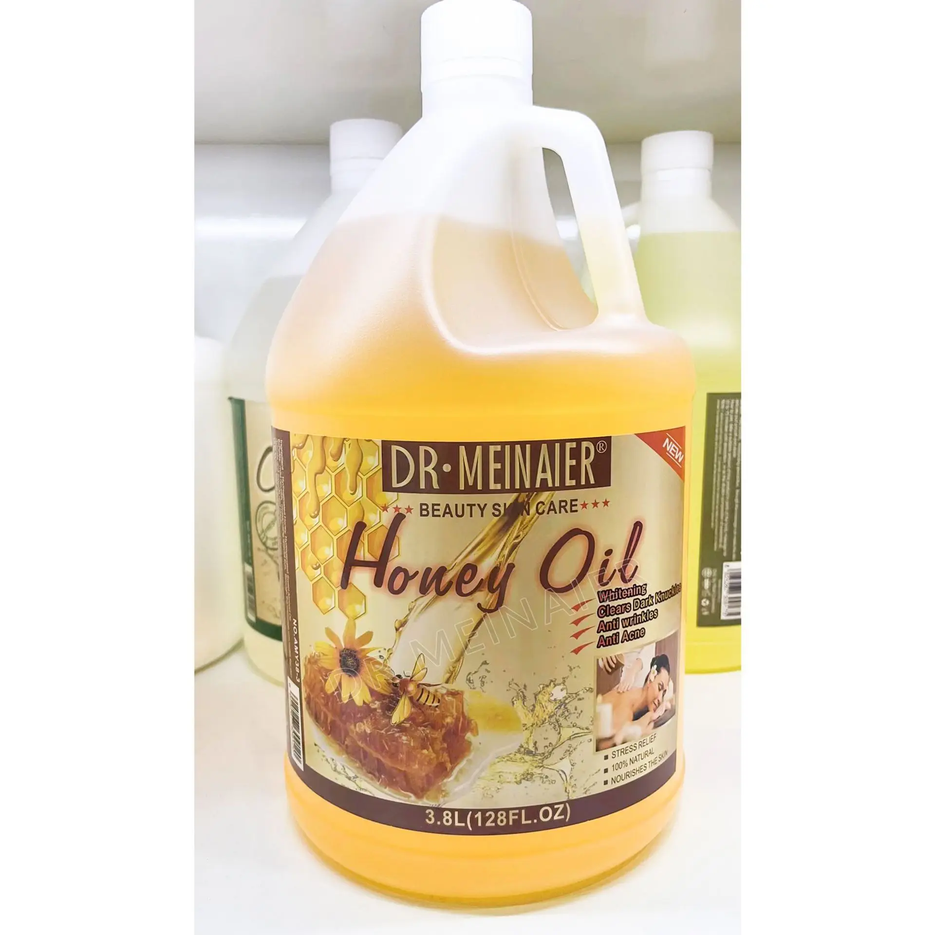 3.8L Massage Essential Oil Arbutin Rose Multiple Colors Natural Face and Body Whitening Oil Relaxing Skin Care Moisturizer