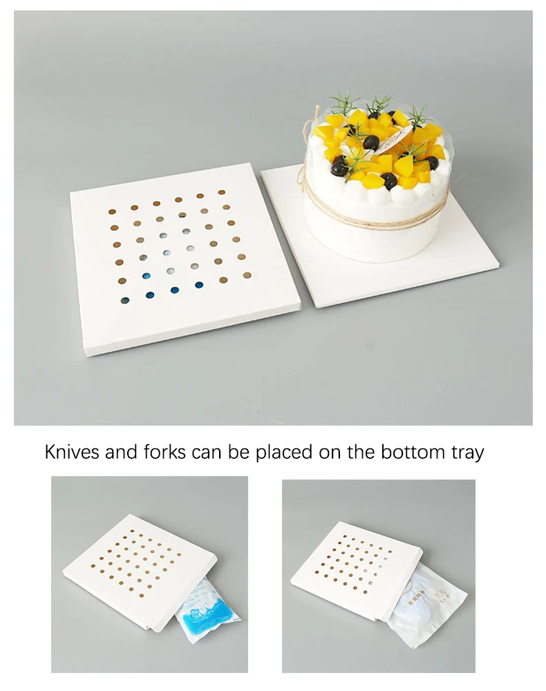 customizable Birthday Tall Transparent PET Packing Clear Plastic cake box clear cake box transparent cake box transparent