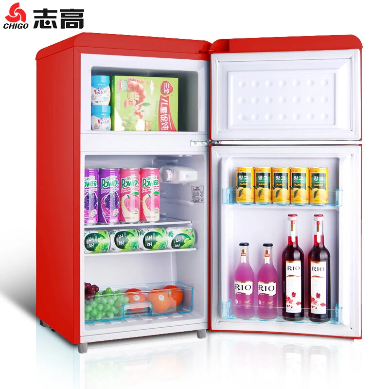Retro refrigerator freezer retro style refrigerator portable small fridge