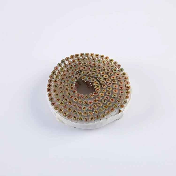 HANYU 15 degree hotsale wholesale wire weld coil galvanized collated roofing framing strip coil nails collator