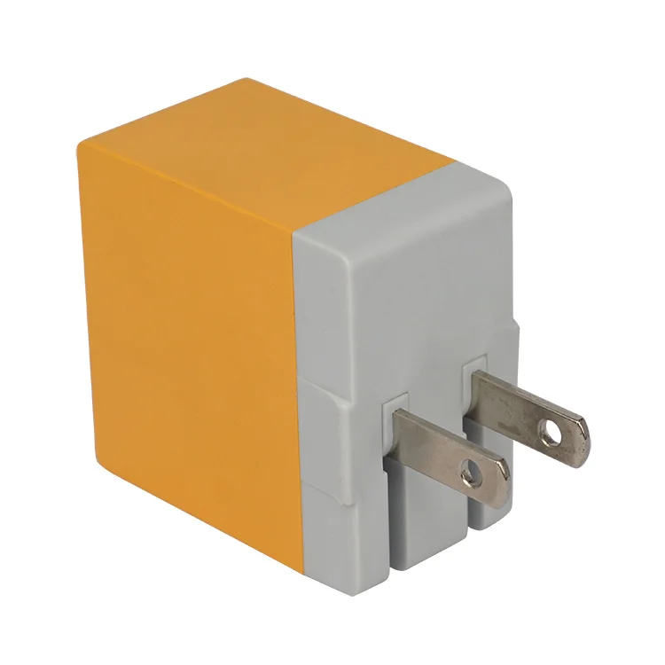 5V 2.4A 12W CE certified tablet PC US plug charger dual wall charger foldable