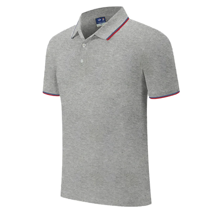 Wholesale Summer Short Sleeve Polo Shirt Customized  Blank Lapel Work Clothes T-shirt Work Clothes Cultural Advertising Shirt