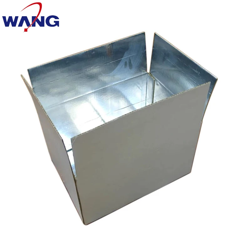 Wholesale waterproofing frozen transporting shipping cold chain insulation box paper thermal cardboard