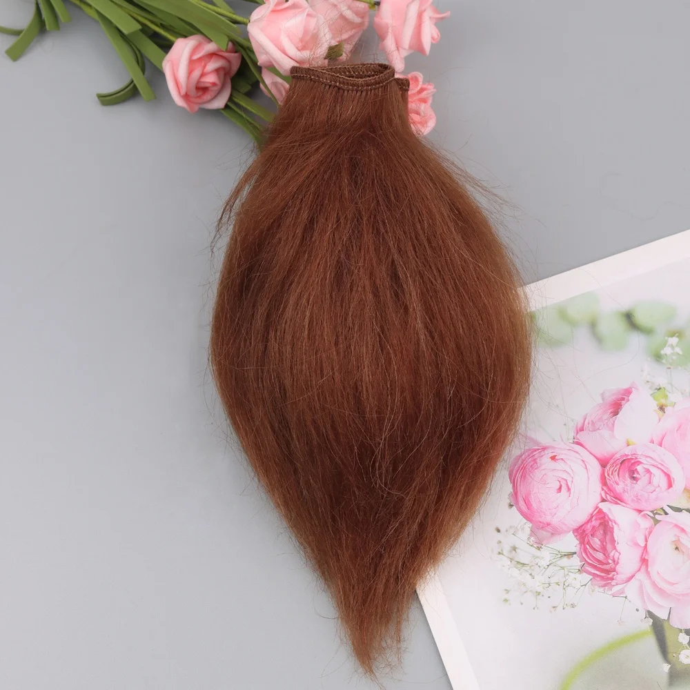 15CM*100CM mohair doll wigs accessories handmade diy doll hair weft extension