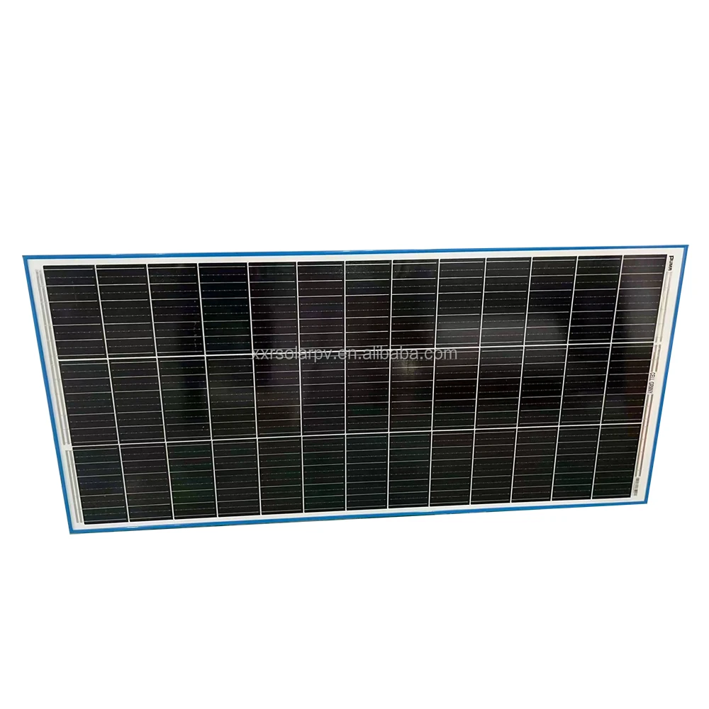 OEM Tempered Glass Solar Panel 180W 20v Photovoltaic Cell Half cut Solar Roof Tiles customized frame