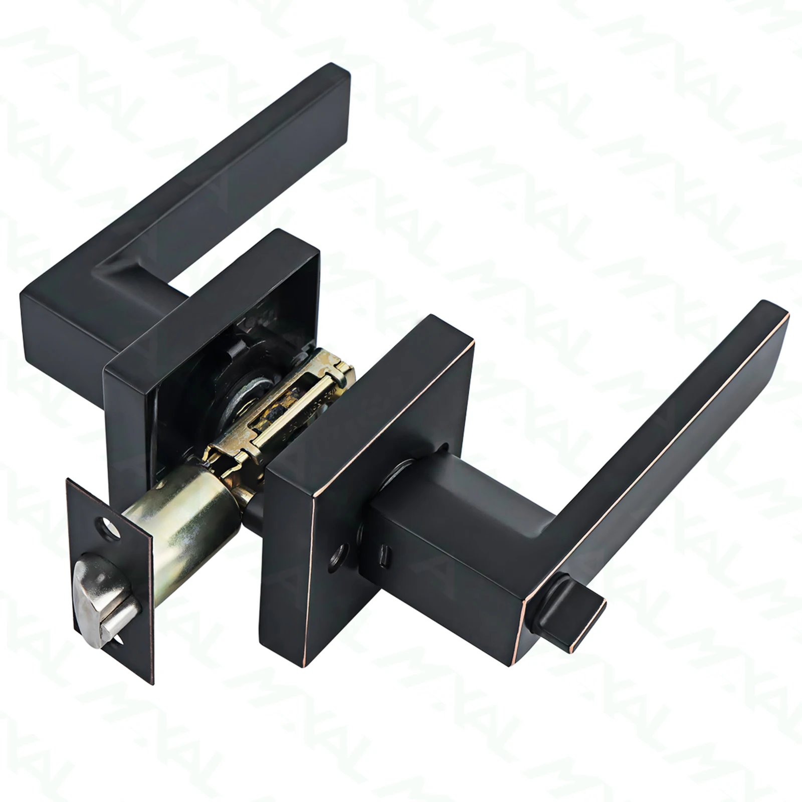 tubular latch black square lever lever door knobs for interior door lock door lever bathroom black