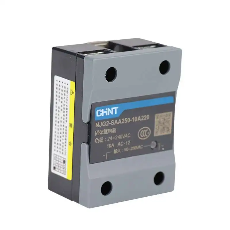  CHINT NJG2 Output Current 10A 15A 20A 25A 30A 40A 60A 80A 100A 120A voltage DC12 ~ 250V Dc Solid State