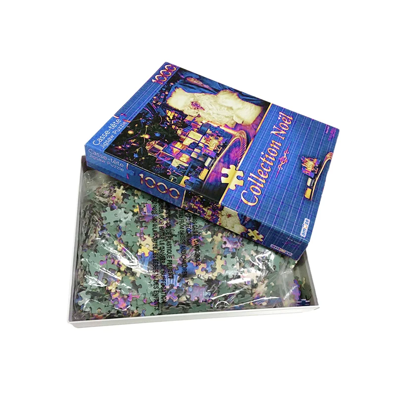 Free sample custom print puzzle custom puzzle manufacturer