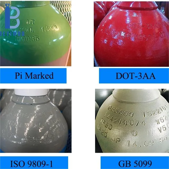 ISO9809-1 Factory Direct Sale Fire Extinguisher System Use 45KG 68L CO2 Cylinder