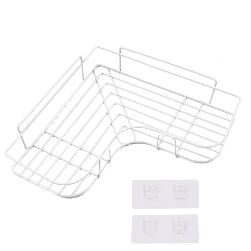 Hole-free triangle storage rack Corner storage rack bedroom wall hanging kitchen bathroom bathroom storage rack