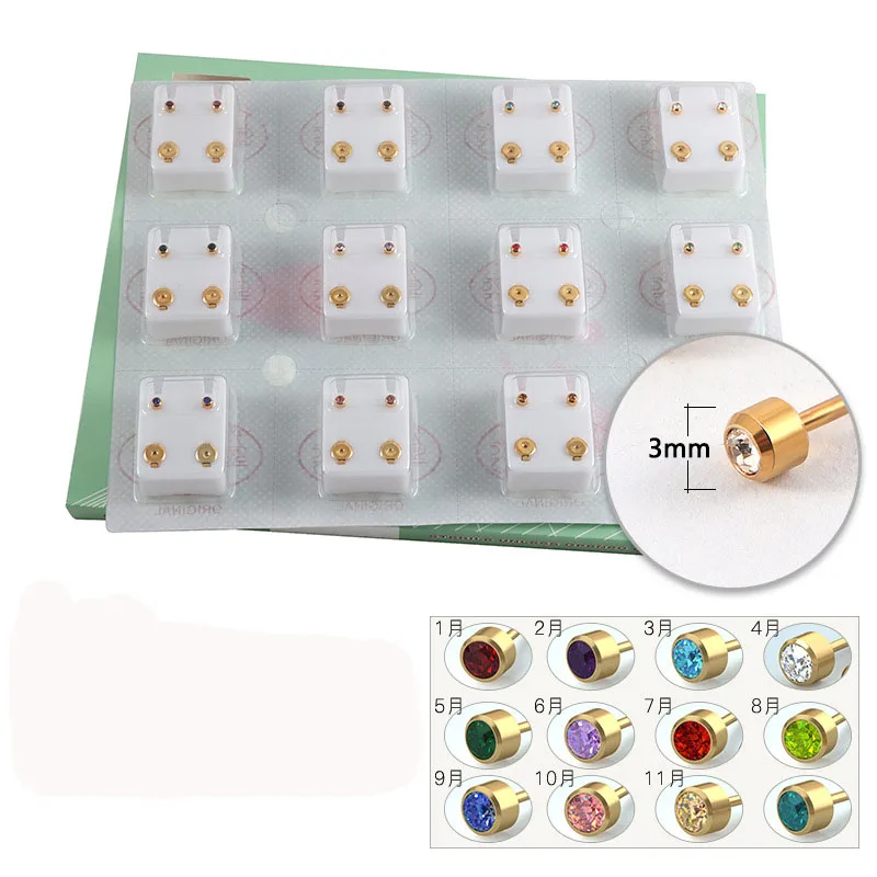 Wholesale Hot selling Stainless steel Ear piercing earrings  anti-allergy star heart models rhinestone pearl stud for women