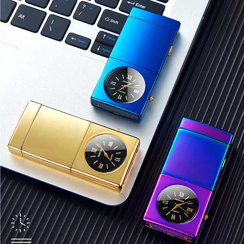 FR-217 USB Rechargeable windproof arc smoking cigarette lighter electric charcoal lighter dual arc plasma lighter