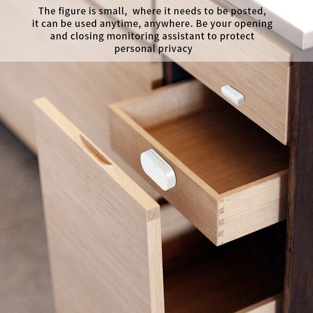 Умный дверной датчик Tuya Zigbee индуктивные переключатели детектор домашней охранной сигнализации для открытого/закрытого устройства поддерживает Alexa Google