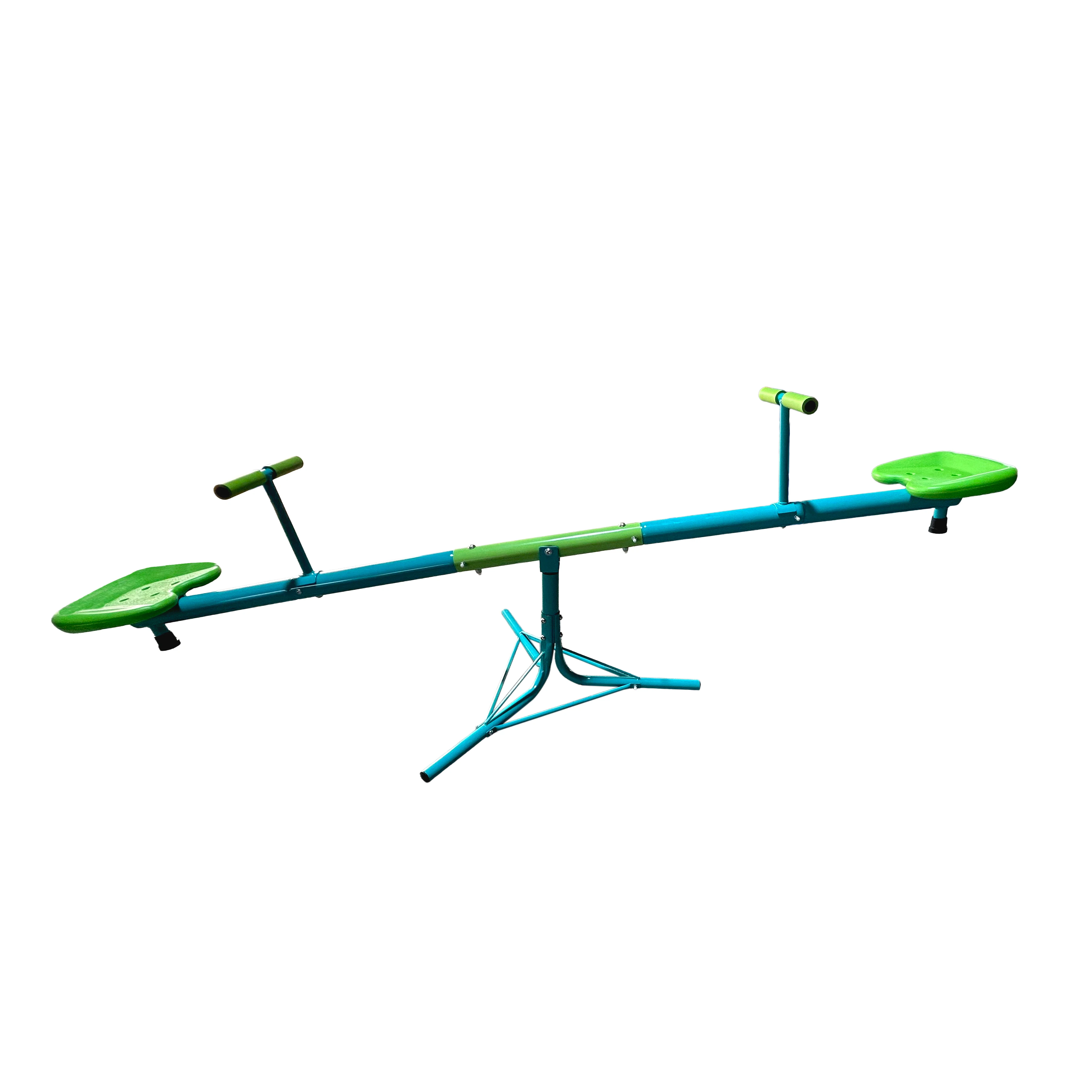 Wholesales New Outdoor Playground Seesaw 360 Degree Rotating Sturdy Plastic Seat Seesaw for Kids Seesaw
