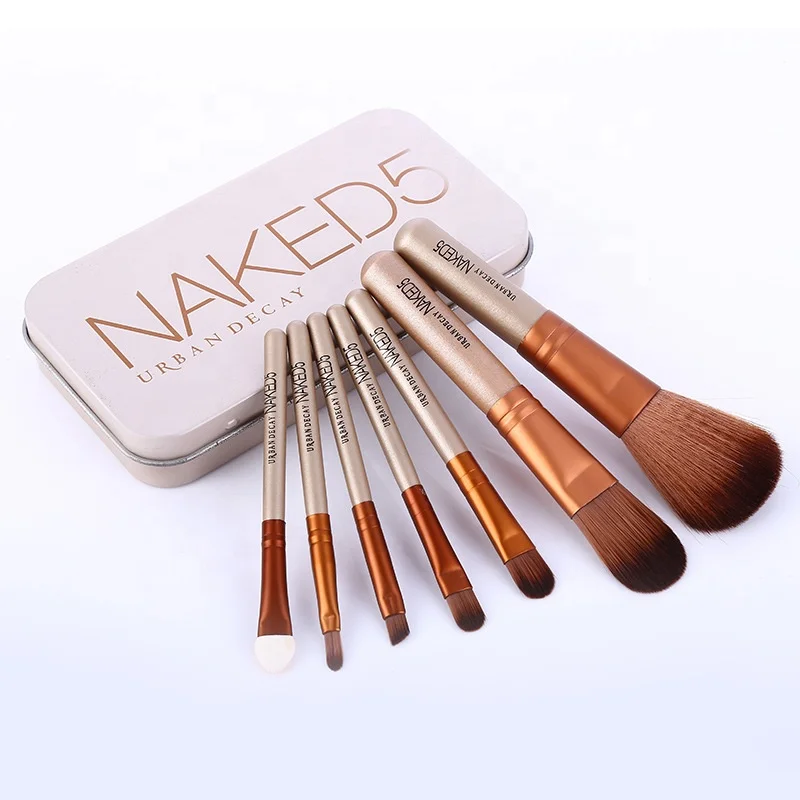 7pcs Makeup Brushes set Powder Foundation Eye Shadow Eyebrow Popular makeup set powder brushes sets pink color