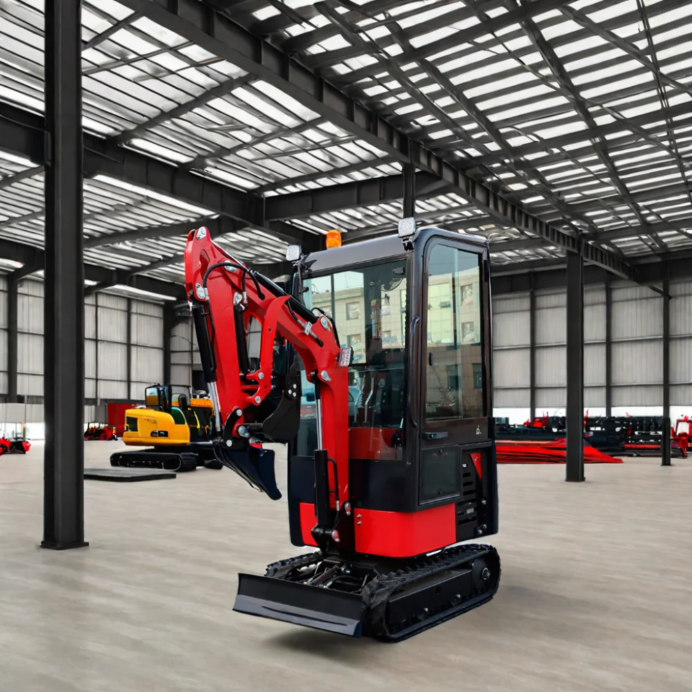 China Titan 1-Ton Mini Crawler Excavator with Eaton Hydraulic Cylinder for Home Use and Farms featuring Engine Motor Pump