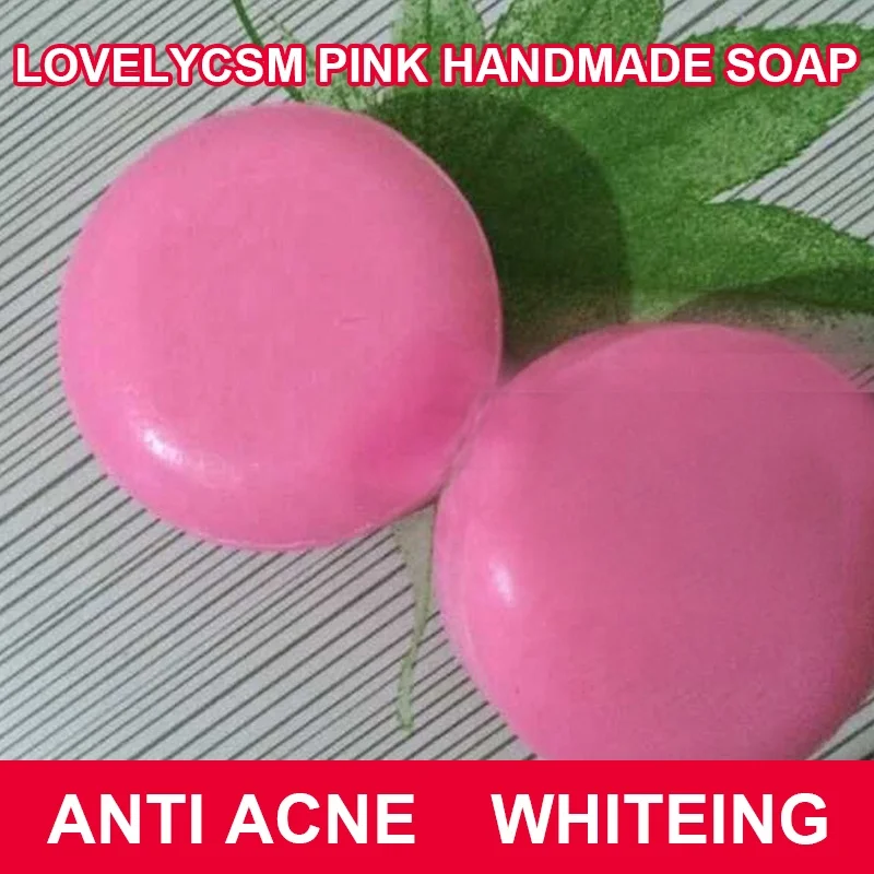 Wholesale OEM Private Label Facial Cleanser Anti Aging Wrinkle Pink Anti Acne Organic 100% Pure Rose Essential Oil Handmade Soap