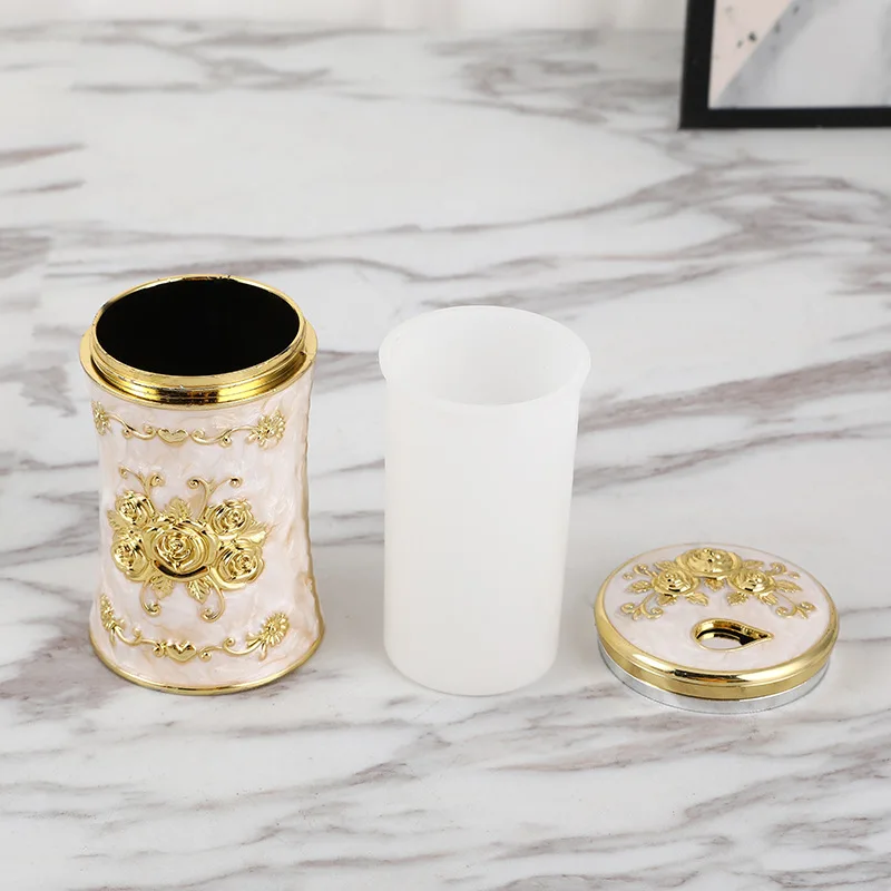  Plastic European Style Sleek High-end Mini Toothpick Holder For