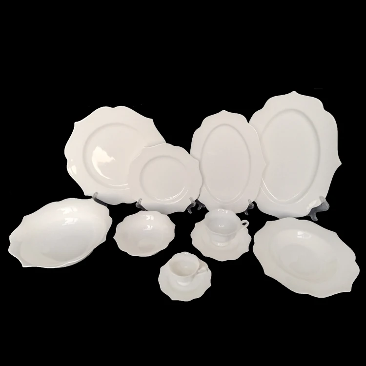 dinner set  Wedding dinner plates bowls luxury ceramic  luxury ceramic  popular dinnerware set white porcelain tableware