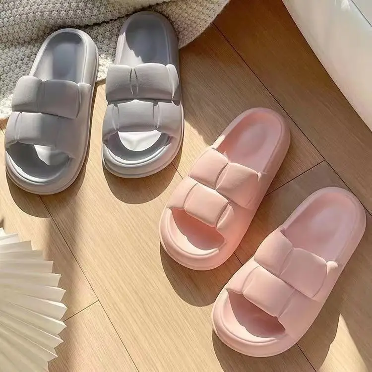 Latest Ladies Non-Slip Solid Color Home Slippers For Women Shoes And Sandals
