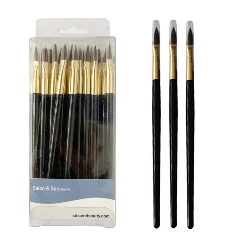 
 Коробка из ПВХ, розничная упаковка, одноразовая кисть для губ с волосами пони  