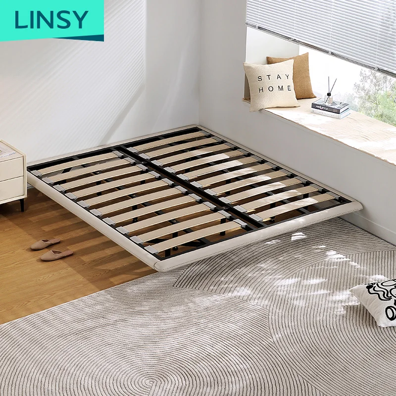 Linsy Italian Minimalist style LED Night Light Bedroom Modern Double Bed