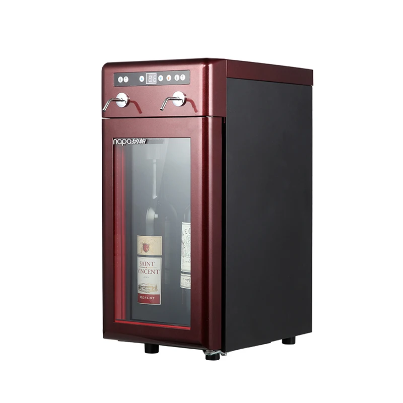 220V Wine Dispenser With Compressor Refrigerator Automatic Compressor 2 Bottles Wine Dispenser