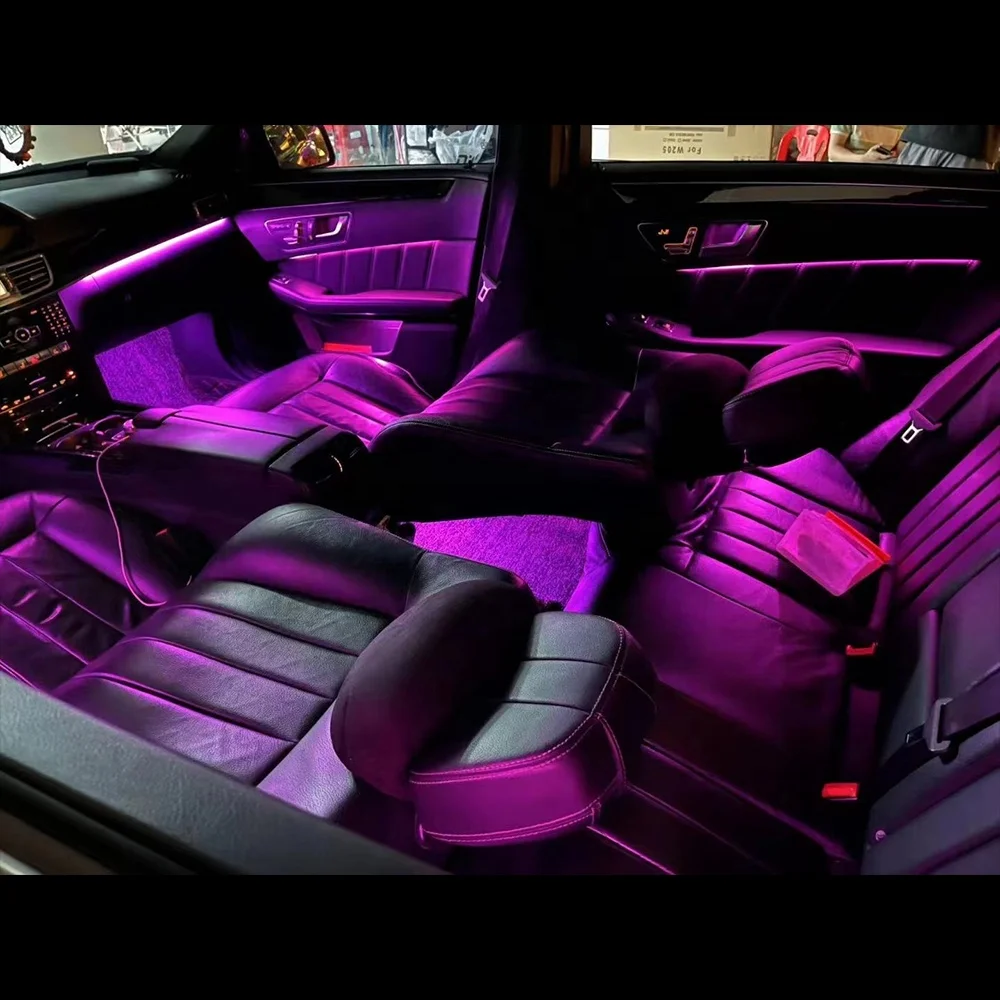 Auto 12 Colors A-pillar Hourglass Tweeter Luminous Ambient Light For Mercedes-Benz W166 W218 W292