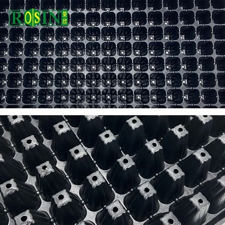 128 Cells polystyrene black plastic garden germination grow seed nursery starter tray