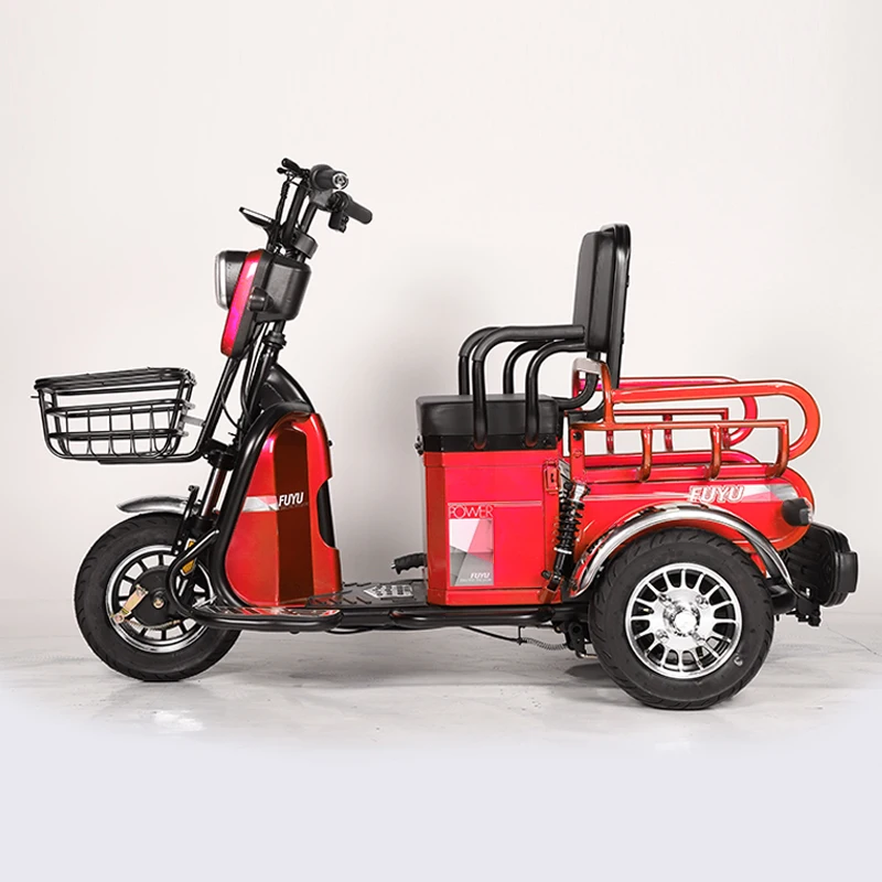 China Factory Direct Sell 2 Seats 3 Wheel Adult Passenger Electric Tricycle