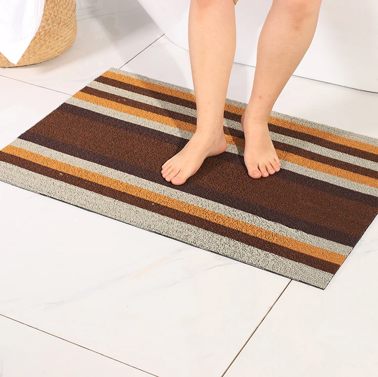 Новинка 2020, стильный Профессиональный кухонный напольный полосатый ПВХ водонепроницаемый коврик