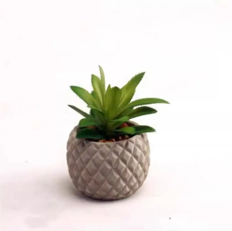 Pineapple Shape Round Handmade Concrete Flower Pot Silicone Mold