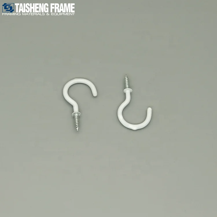 Rubber Coating Question Mark Hangers Cup Hooks photo frame accessories eye screws