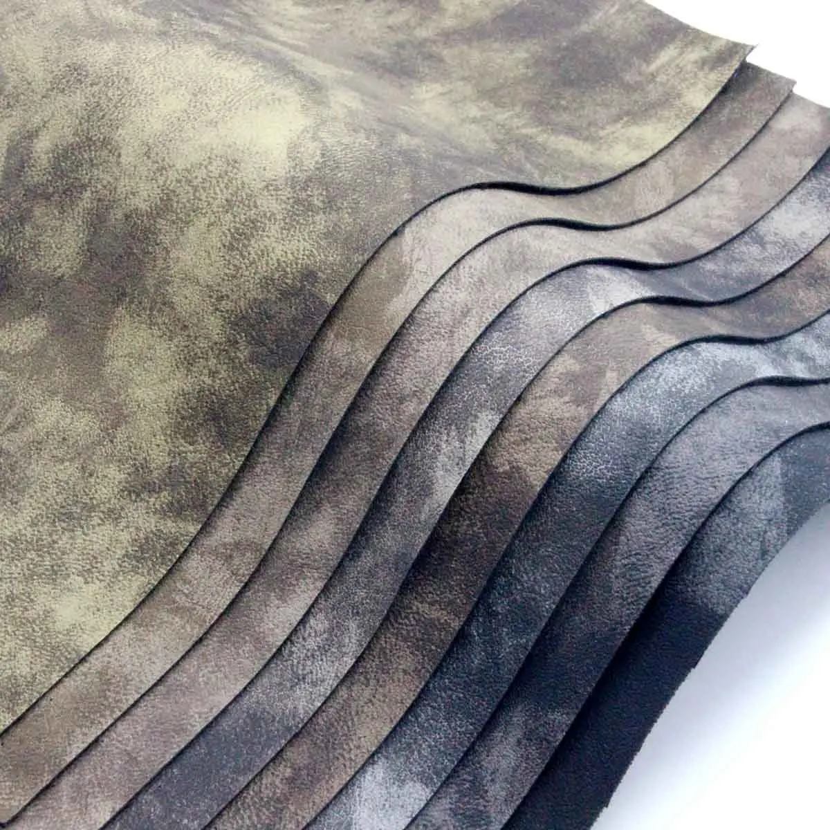 Embossed Pu Artificial Leather Viscose Woven Shoes Bags Belt Decoration Car Seat Leather PE Film Shoes Omen Black Leather