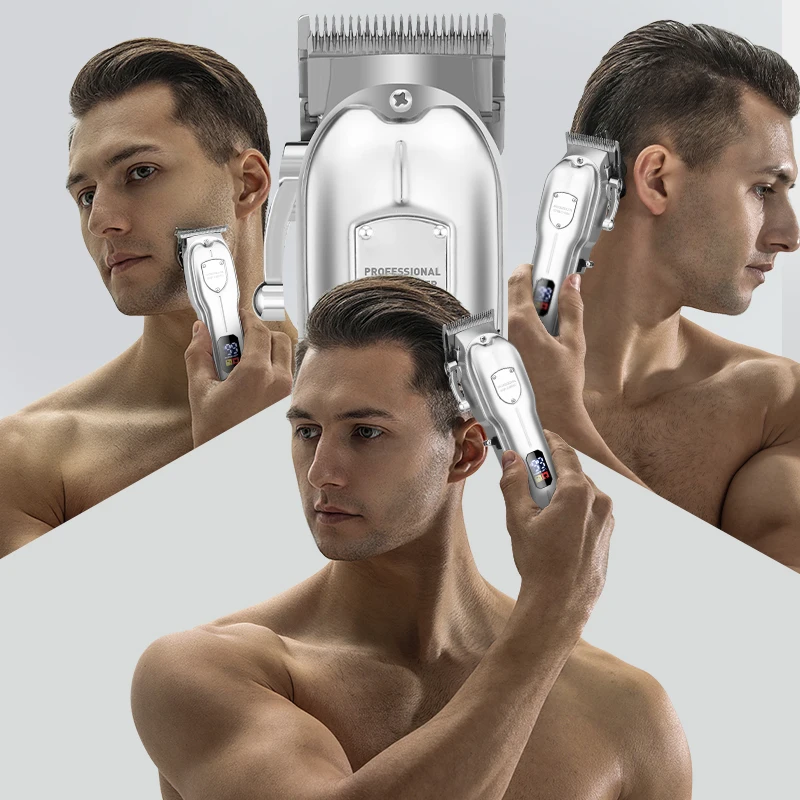 RESUXI LM2026 Manufacturer Barber Shop Wireless Professional Hair Cutting Machines Men Hair Clipper Trimmer Set Usb LM-2026