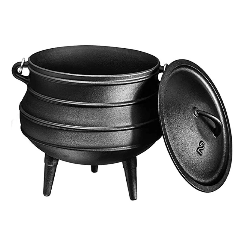 3 legs cast iron pot Cauldron with three legs outdoor camping cookware #20 South Africa three legged Potjie Pot
