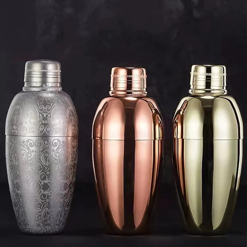Factory Direct Best Seller New Design Boston Shaker Set 350 500 700 ML Cocktail Shakers Stainless Steel and Copper Material