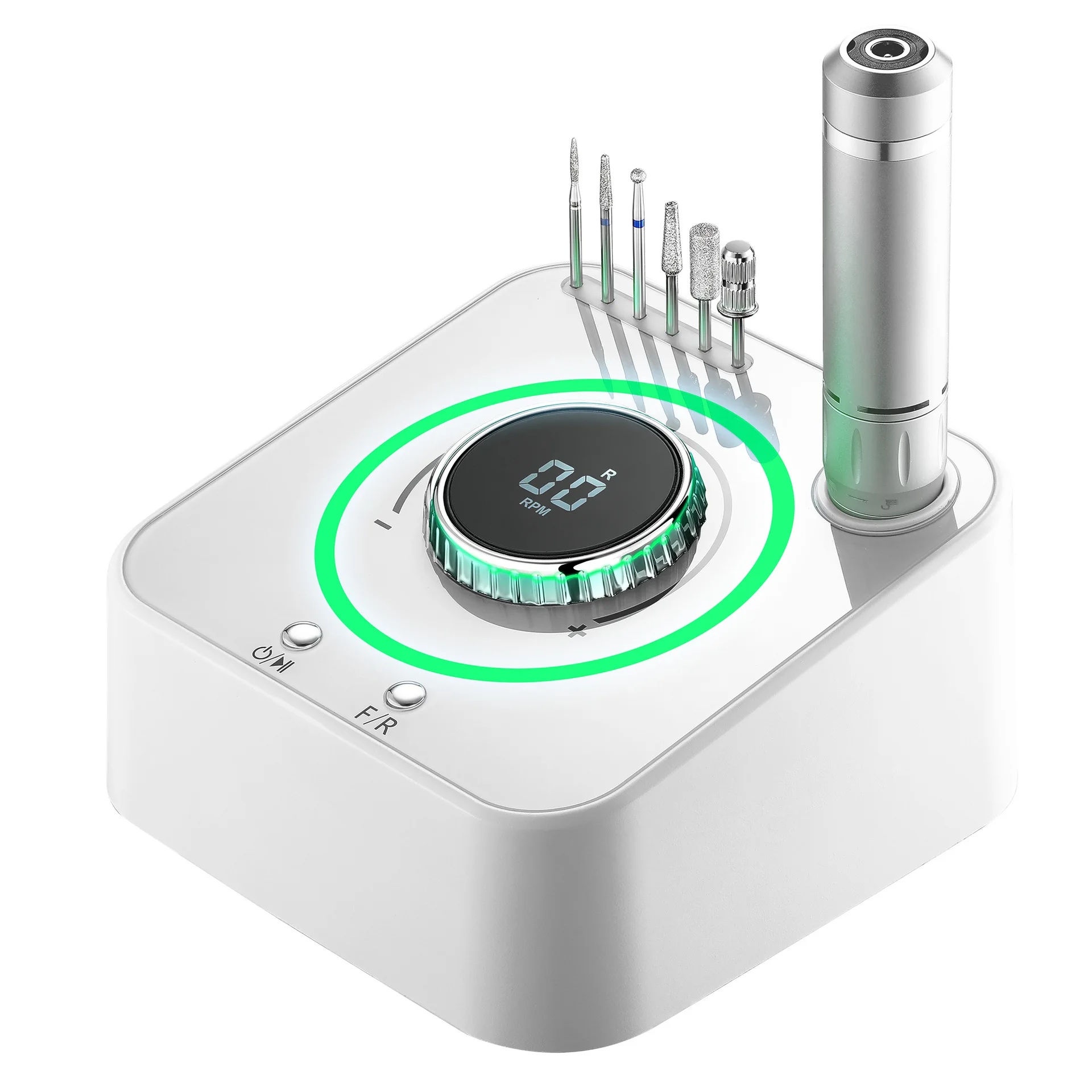 40000 Rpm Mute Nail Drill Bits Polisher Big Led Display Nail Tools Manicure Machine Desktop Electric Nail Drill Machine Plastic