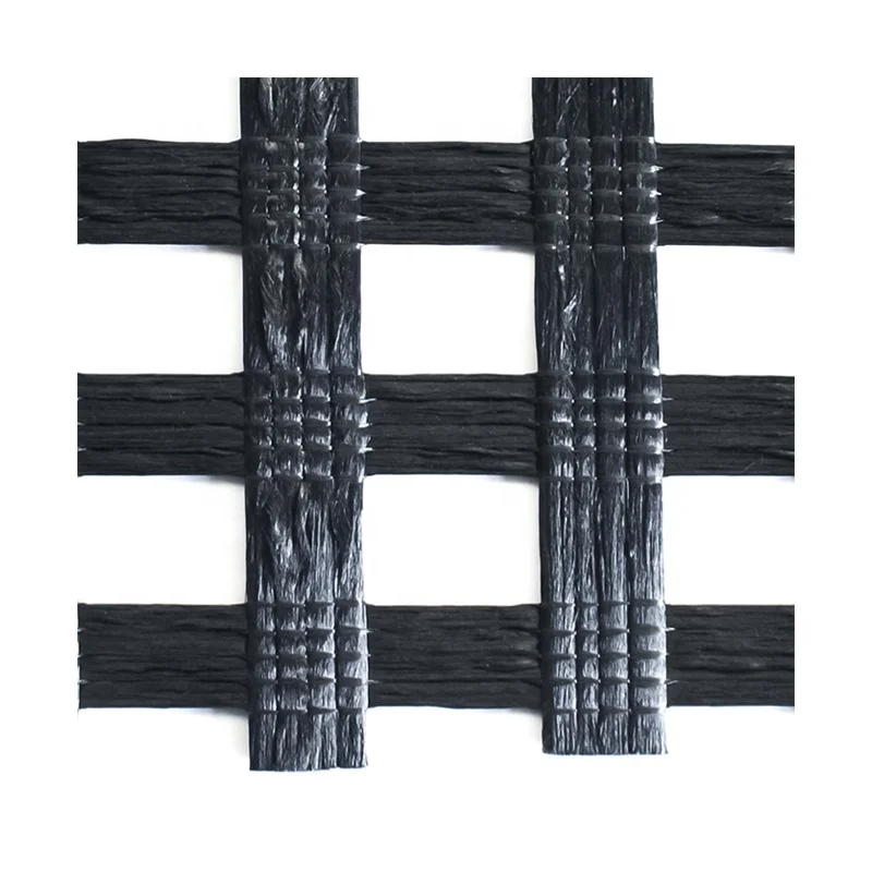 100kn/m-100kn/m High Strength Biaxial Polyester Pet Geogrid Steel-plastic composite geogrid for Road Subgrades