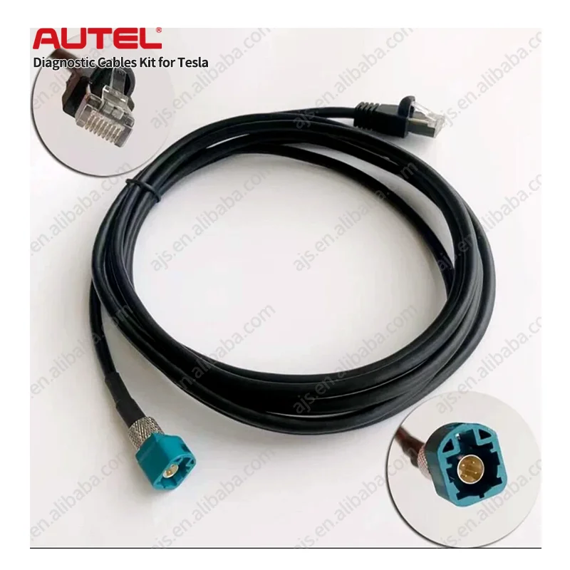 Autel HDMI Interface LAN/CAN Related Systems Car Tesla Diagnostic Tool cable kit Work with MaxiSYS Ultra EV MS909EV