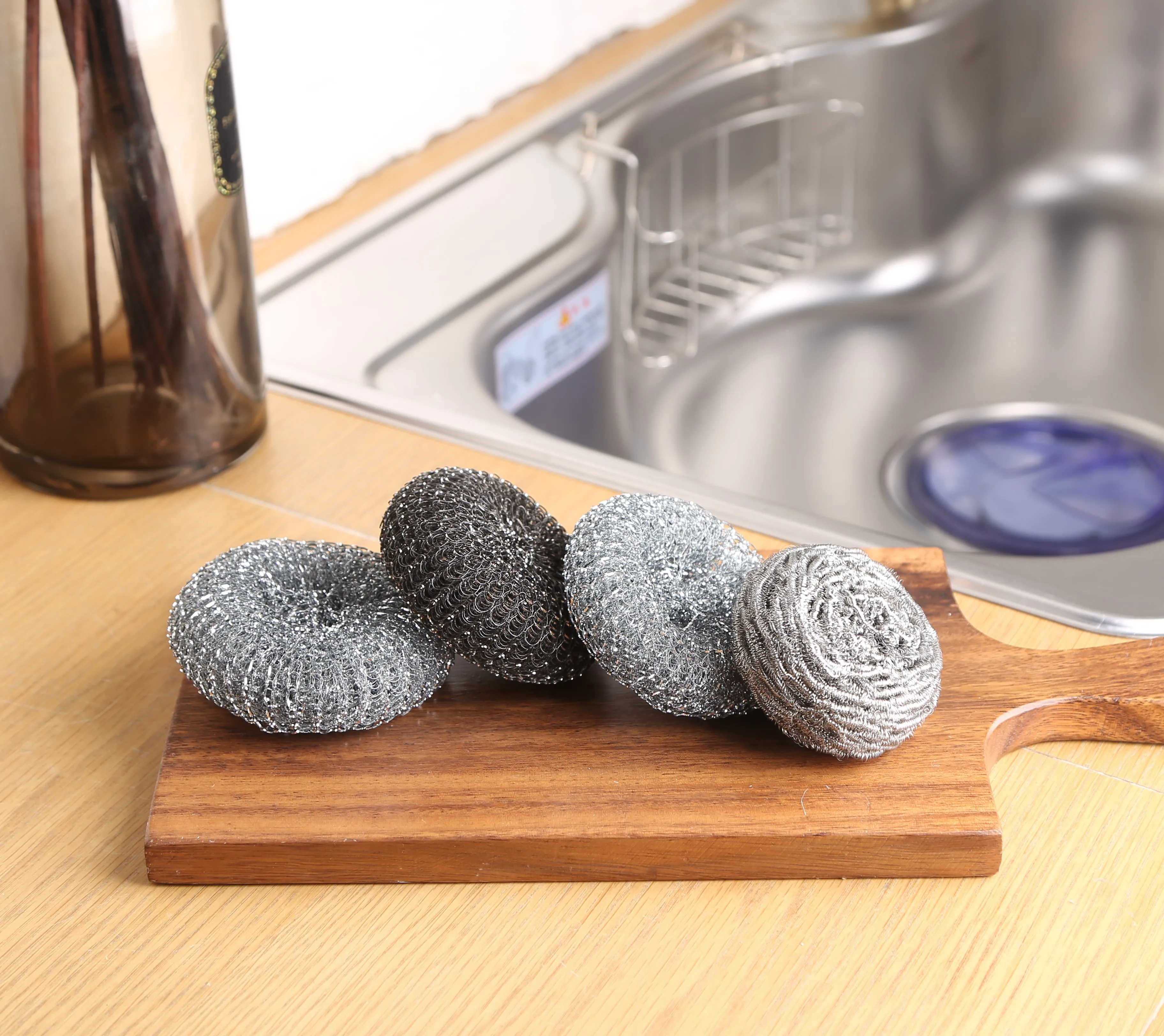 High Quality Mesh Metal Galvanized Pot Scrubber In Bulk For Kitchen