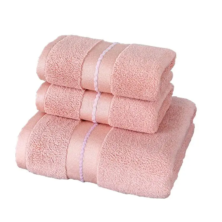 Wholesale cotton towel household hotel bath towel set soft absorbent square towel