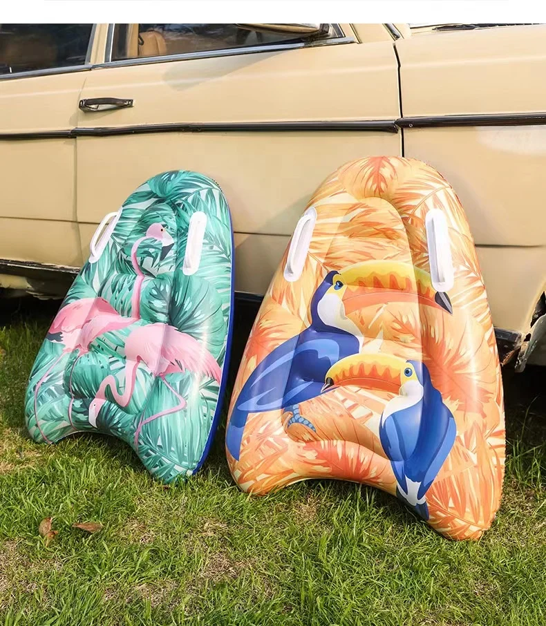 Thickened inflatable surfboard for children swimming planking board for  learning to swim light kick board water surfing board